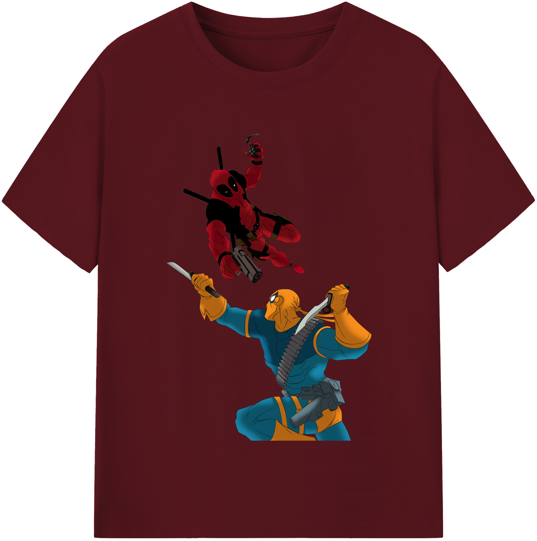 （画像用） Deadpool デッドプール 綿100％半袖Tシャツ（フロントプリント）